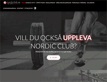 Tablet Screenshot of nordicclub.se
